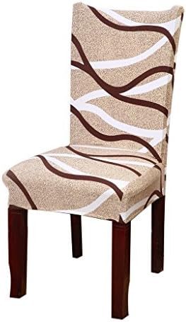 Xinweilan Set of 4 Spandex Fabric Stretch Dining Room Chair Slipcovers (CC)
