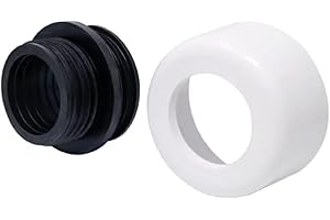 80001330 PUCCI MORSETTO COMBINATO PER CANOTTO WC DN 48-58 MM COMPLETO DI ROSONE IN PLASTICA BIANCO.