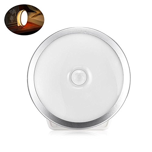 Preisvergleich Produktbild Leegoal LED Nachtlicht Bewegungsmelder USB Wiederaufladbar Wandleuchten Magnetisch und 3m Kleber kabellose Nachtleuchte für Flur Schrank Kinderzimmer,Warmweiß