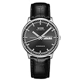 Mido Herren-Armbanduhr Commander II Analog Automatik Leder M0164301606180