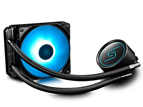 DEEPCOOL Gammaxx L120 RGB refrigeración líquida, 120mm, con RGB bloque de agua y ventilador, sin controlador de cable,AM4 Compatible, Garantía de 3 años