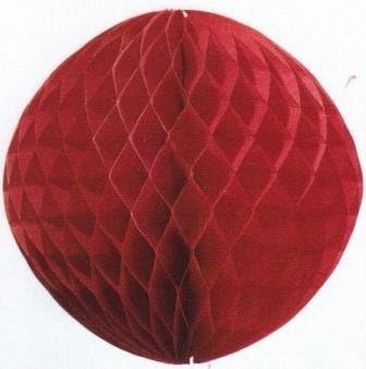 Kogler 1 Piece Maxi Honeycomb Ball in Bag, Paper, Cardboard, Red, 30 x 48 x 30 cm