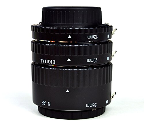 Mondpalast   3 Bagues allonges 12mm 20mm 36mm Macro Tubes d extension M  tal autofocus AF pour Nikon AF AF-S DX FX