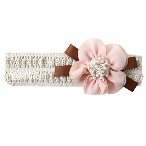 Vollter Baby Stretchy Stirnband große Spitze Blumen Baby Haar Band Haar Zusätze
