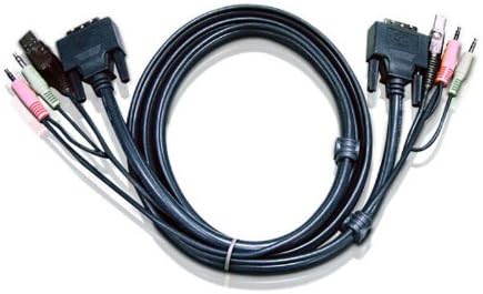 Aten 2L-7D03UD 3.0m USB DVI-D Dual Link KVM Cable - Black