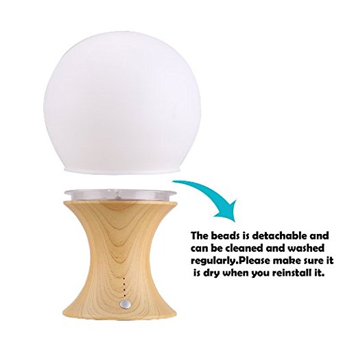 LEDemain® Wiederaufladbar Farbwechsel Pilz Nachttischlampe / Leselicht / Ambient Licht / LED Nachtlicht / Atmosphäre Beleuchtung mit Automatische Timer und essbare silikon + ABS, Perfekt für Kinder Schlafzimmer/ Studio-Wohnzimmer/ Flur/ Camping usw. - 4