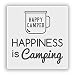 Produktbild 2 x Glück ist Camping Vinyl Aufkleber Reise Gepäck # 10249 - 10cm/102mm Wide