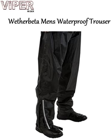 VPR H2OUT WEATHERBETA MENS WATERPROOF TROUSER Motorcycle Motorbike Scooter Sports Touring Rain Pull Over Pant Trouser With Zipped Ankle Cuff