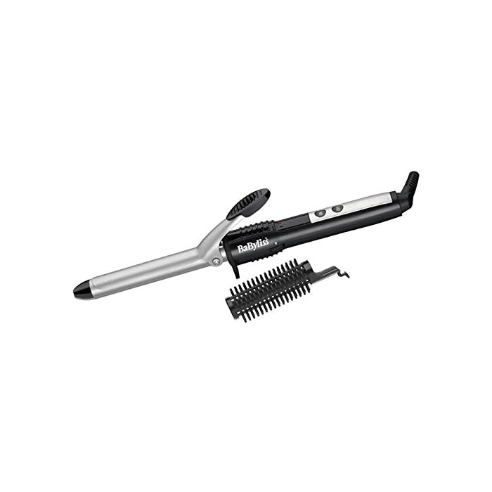 BaByliss 2284U Pro Curl Ceramic Curling Tongs Wand 19mm Barrell with Brush Best Hair Styling Tools