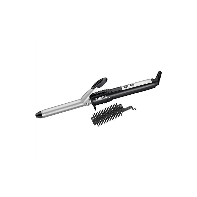 BaByliss 2284U Pro Curl Ceramic Curling Tongs Wand 19mm Barrell with Brush