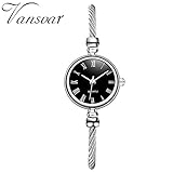 TianWlio Armbanduhren Damen Beiläufige Quarz Edelstahlband Armband Uhr Analoge Armbanduhr