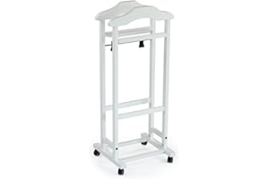 Arredamenti Italia 2003 MIXER Diener/Kleiderständer, massives Buchenholz, 46 x 105 x 37 cm, Weiß