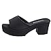 Produktbild Damen Sandalen Ronamick Frauen Fashion High Heeled Platform Weiche Damen Keile Flip Flop Sandalen Keilabsatz Sandaletten Pantoletten (36, Schwarz)