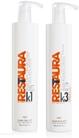 HAIRCONCEPT RESTAURA K Travel Kit for curly hair botox stem cell regenerator and keratin 100 + 100