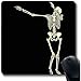 Produktbild Mauspad,Pose Anatomy Menschliches Skelett Posing Dab Perform Dabbing Sport Erholung Arm Black Body Bones Rutschfeste Gaming-Mausunterlage Gummimatte, 25X30Cm