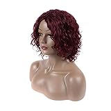 red wifi gratis 【burgundy wig human hair 】Wig Wight: 115g, Wig Length:10 inch. Wig Color.:99j red wine burgundy color