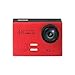 Produktbild Wokee 4K Sportkamera Wasserdicht WiFi Wasserdicht 170°Ultra Weitwinkel Full HD Sport Cam,16MP Sports Kamera mit Zubehör Kits Unterwasserkamera (Rot)