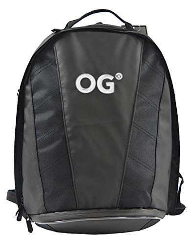 OG Online&Go Mochila Moto Negra de 24-34L, Correa Casco Moto, Mochila Impermeable, Portátil, Camping, Senderismo, Trekking, Montaña, Ciclismo, Viaje, Gimnasio, Reflectante