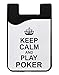 Produktbild Poker Casino Game Keep Calm and Play Quality Kreditkarteninhaber für Telefon Credit Card Holder Wallet for Smartphone Mobile