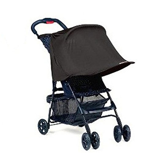 Hengsong Pushchair Black Sun Shade UV Proof Cover Pram Shade Sun Hood