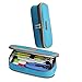 Produktbild Federmäppchen Pencil Case Pen Pocket Bleistift Federtasche Bag Kosmetik Make-up Bag Tool Bag Aufbewahrungstasche Geldbeutel Münzen Beutel benutzet werden(Blau)