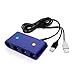 Produktbild ZqiroLt 4 Ports Controller Adapter Converter für Gamecube auf Nintendo Wii U-Konsolen Blue