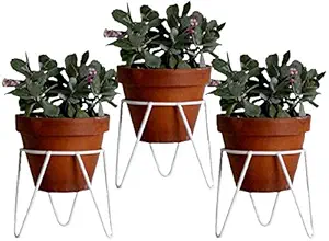 S.F. Decor Style Garden Flower Pot Stand Balcony Indoor/Outdoor Plant Holder L*W*H=15 * 9 * 7