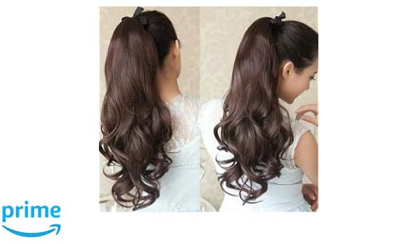Verbier Ribbon Ponytail Tie Up Curly Hair Extension Ponytail For