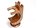 Quality Solid Wood Shaving Razor and Shaving Brush Stand.Walnut Finish