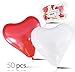 Produktbild Jean-Philippe Dietz 50 Herzluftballons Helium rot & weiß gemischt | Extra Große Ø 30cm Luftballons Herz | 25 rote & 25 weiße Ballons Herz | | Herzballons z.B. fürs Heiraten, Verlobung, Hochzeit