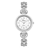 LCLrute Luxus Luxus Mode Damenuhr Legierung Analog Quarz Armbanduhr Armband (B)