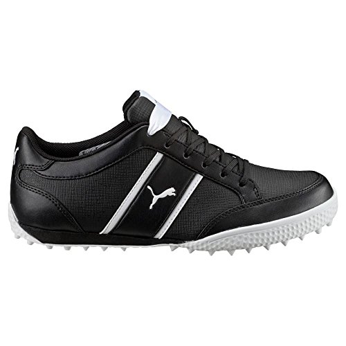 Puma Monolite Cat Ladies Leather Golf Shoes Black/White