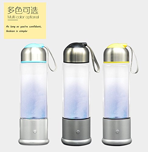 Water Glass Hydrogen Enriched Water Cup Hydrogen Power Electrolysis Negative Ion Generator Health Preserving Intelligent Hydrogen Rich Water Cup Btcy-V6{Three Colors Randomly Shipped}