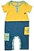 Green Nippers Ollie Organic Baby Boy's Baby Grow Citrus Yellow Baby Boy's Blue & Aqua6-9 Months