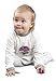 NEBULUS Baby romper suit LULUS, body, overall baby / toddler, cream white (Q231), 3 months