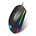 Produktbild samLIKE Gaming Maus  1600DPI  LED Buntes Licht  3 Tasten  USB Wired  für PC Laptop Computer Die coolste Maus dieses Jahr  ( Schwarz)