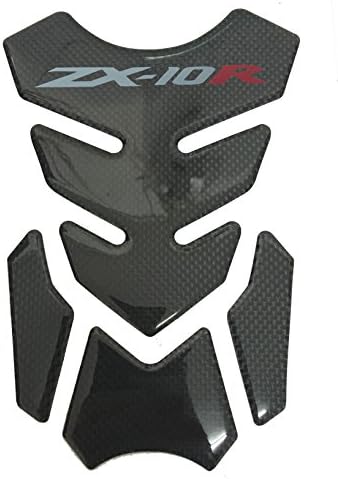 8.6" Real Carbon Fiber Fuel Tank Protector Pad For Kawasaki ZX10R NINJA ZX10