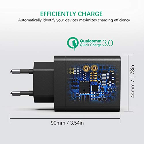 Caricatore USB, P37 Caricabatterie Muro Multiplo Carica Rapida, Quick