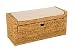 Produktbild Vivanno Hocker Truhe Sitzhocker Amelia mit Kissen Wasserhyazinthe, Natur