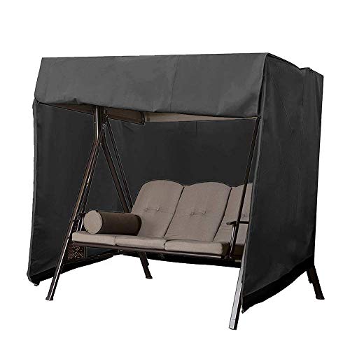 copertura per altalena a baldacchino amaca QEES Fodera per sedia a dondolo fodera per sedia a 3 altalene impermeabile resistente copertura per mobili da giardino
