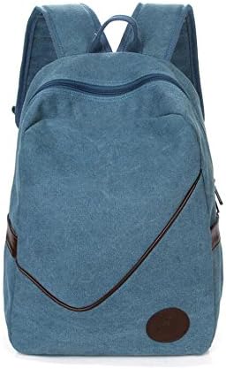 HTRPF New Canvas Backpack Casual Bag Male and Female Student Bag , birds blue