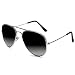 Silver Kartz Aviator Unisex Sunglasses (WY110|40|Grey) RS.229.00