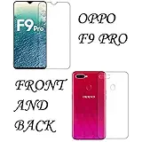 Generic Unbreakable Flexible Front and Back Tempered Glass Guard for Oppo F9 Pro (Transparent)