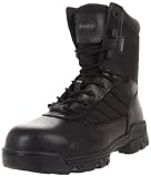 botas militares bates americanas Botas de trabajo con puntera de delantal con costuras de contraste y ribetes de broche en los laterales.