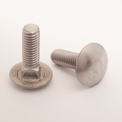 Preisvergleich Produktbild DERING Schlossschrauben M8x25 / 25 DIN 603 Edelstahl A2 (2 Stück) / Flachrundkopfschrauben / Flachrund-Schrauben / rostfrei