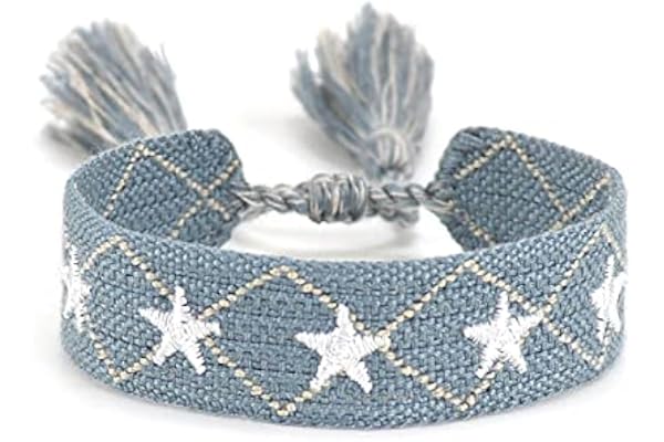 Generisch Bracelet tissé, bracelet d'amitié, bracelet brodé