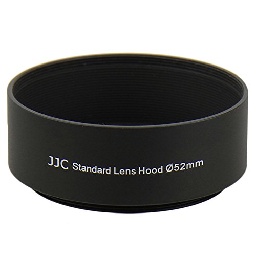 JJC Ln-52s universel en m  tal    visser Pare-soleil pour Canon Nikon Sony Olympus Pentax appareils photo       Compatible avec objectif standard  52  mm 