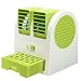 Produktbild SOLUCKY Mini Kühler, USB-Lüfter Wasserkühlung Staubsammler Fan tragbare Mini-Klimaanlage für Auto, Haus,Green