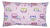 Dekokissen Kissenbezug Kissen 40cm x 60cm Eule Rosa