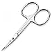ARSUK Nickel Plated Hardened Stainless Steel Curved Cuticle Scissor 9.0 Cm-Manicure- Pedicure -Nail Scissor - Nail Files-Nail Nippers
